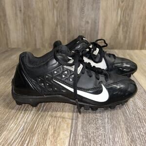 Nike Kids Alpha Strike TD Football Cleats Youth Size 3Y 579374-001 Black Shoes
